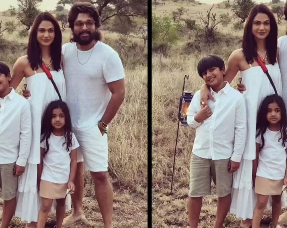 
Allu Arjun enjoys vacay with family before 'Pushpa: The Rise' sequel shoot
