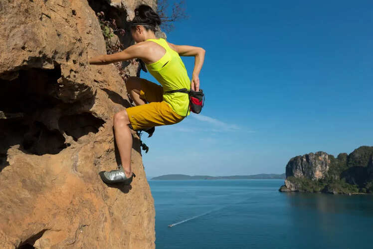 ​​Free solo climbing, any place with mountains