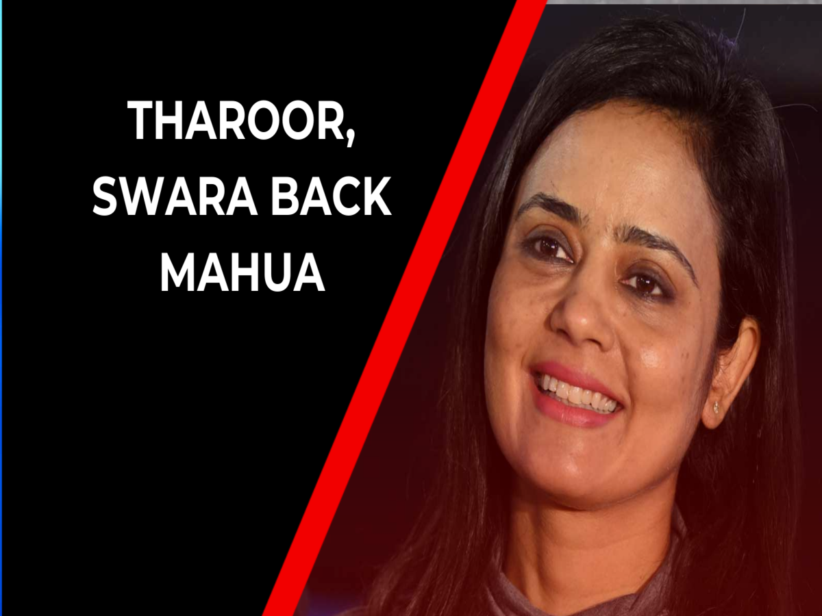 Cheap Politics: Shashi Tharoor On Cropped Pic With Mahua Moitra