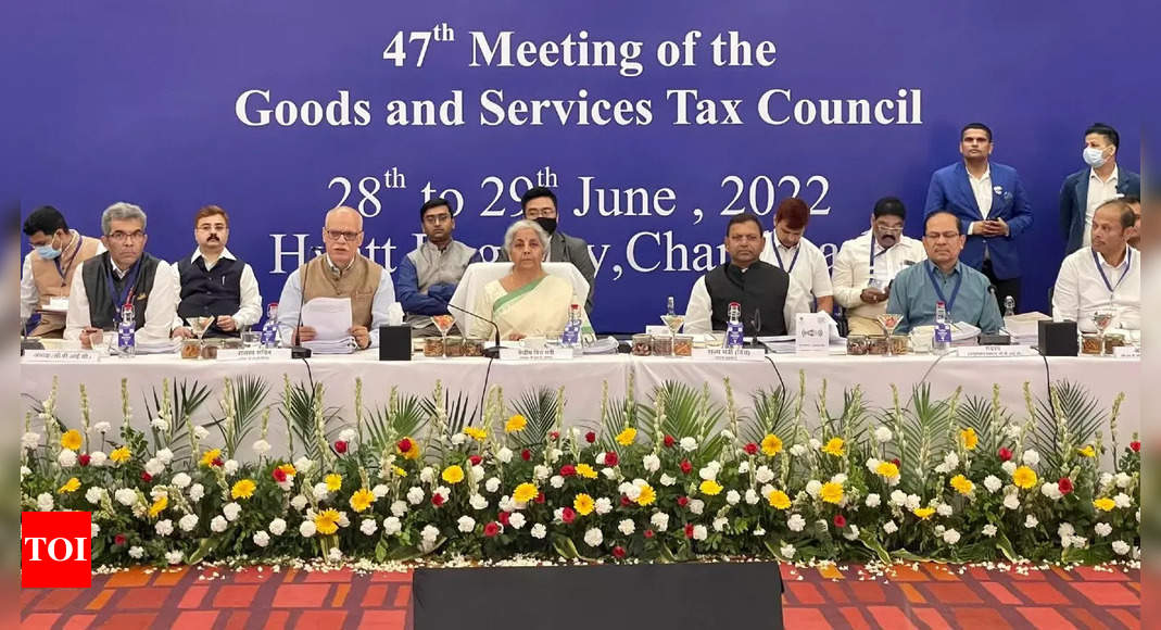 Govt notifies changes after GST Council meet – Times of India