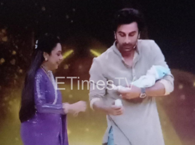 Ranbir Kapoor learns daddy duties; in video