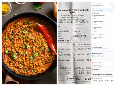 Mumbai customer compares online and offline order bills, price difference sparks debate