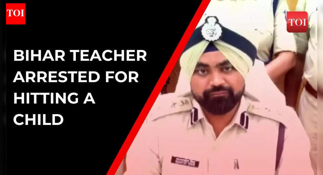 Bihar Teacher under arrest for hitting a 6-year-old student in Patna