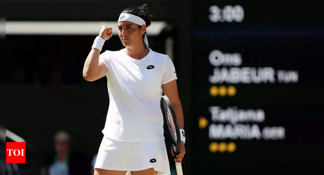 Wimbledon: Jabeur downs Maria to become first Arab in major final | Tennis News – Times of India