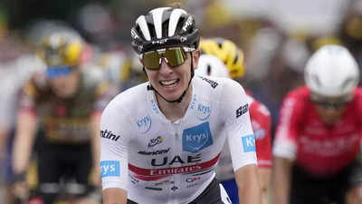 Pogacar wins Tour de France stage six to take yellow jersey from Van ...