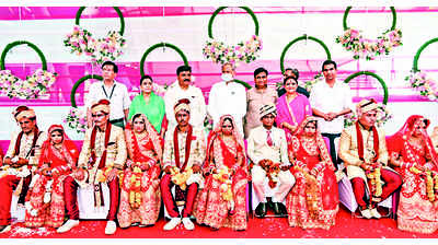 Mass weddings: Rajasthan CM Ashok Gehlot visits mahila sadan to bless 12 brides