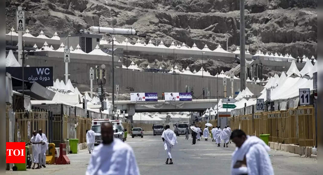 Pilgrims scale Mount Arafat for climax of biggest Covid-era hajj – Times of India