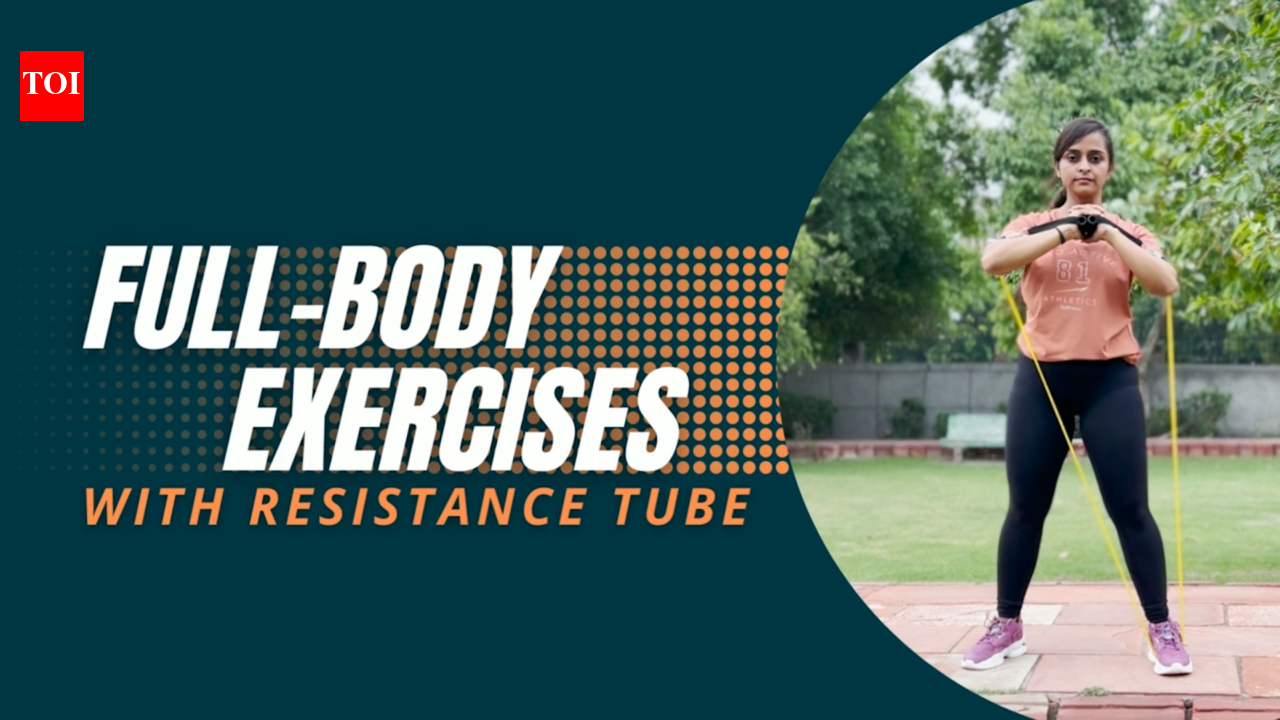 Full-body exercises with resistance tube