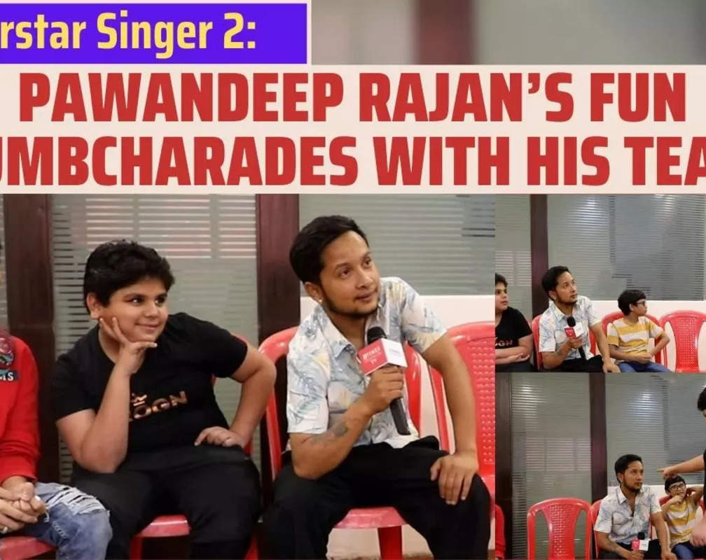 
Superstar Singer 2 captain Pawandeep Rajan plays dumbcharades with his team
