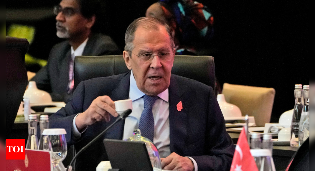 Lavrov walks out of G20 talks as West presses Moscow on Ukraine – Times of India