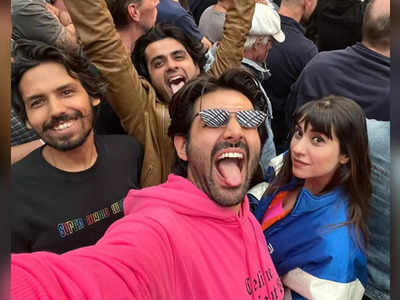 Kartik Aaryan shares a glimpse of his ‘Mad Rock N Roll Night’ from The Rolling Stones concert