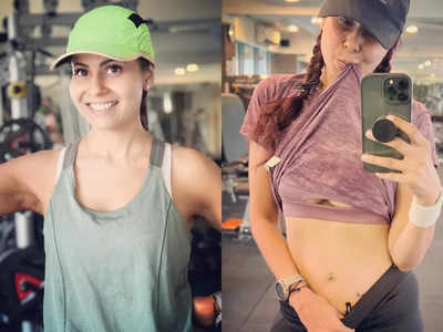 Breast cancer survivor Chhavi Mittal flaunts her toned abs after a rigorous workout session at the gym