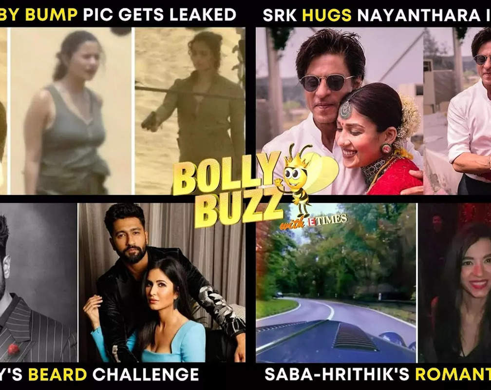 
Bolly Buzz: Alia's baby bump pics leaked; Shah Rukh Khan hugs Nayanthara in viral pic; Hrithik-Saba's drive
