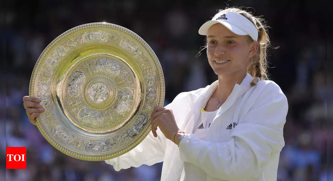 I was super nervous, says Wimbledon champion Rybakina | Tennis News – Times of India