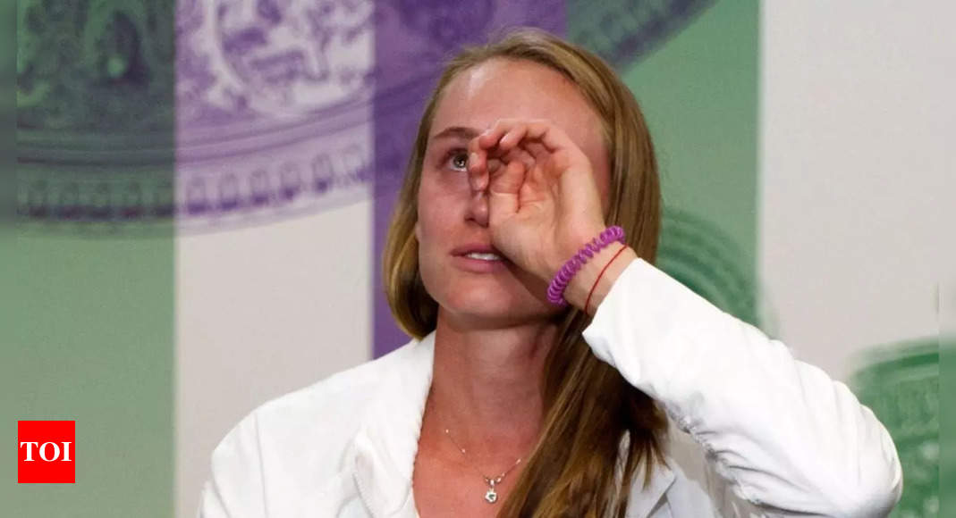 Tearful Elena Rybakina shrugs off Russia questions after Wimbledon triumph | Tennis News – Times of India