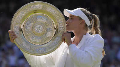 Wimbledon 2022: Moscow-born Kazakh Elena Rybakina uses her power play to stop Tunisian Ons Jabeur’s run, claims Wimbledon title