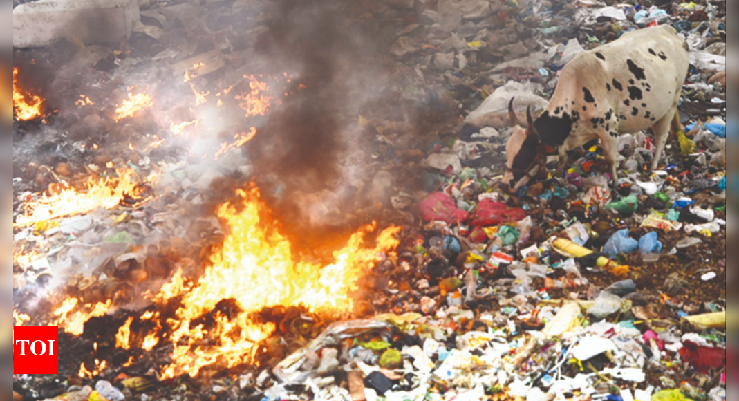 Illegal Waste Dump Yard Along Cooum Catches Fire Chennai News Times