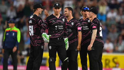 Somerset set new records in 191-run T20 rout of Derbyshire