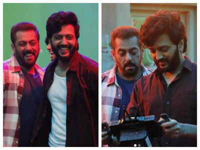 'Ved': Riteish Deshmukh shares BTS pictures with Salman Khan as he wraps up shooting of his directorial debut