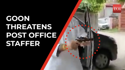 On cam: Revolver in hand, Kanpur man chases assistant postmaster after an argument