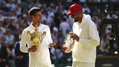 Dinner's on me, but not tonight, Djokovic tells Kyrgios after Wimbledon win