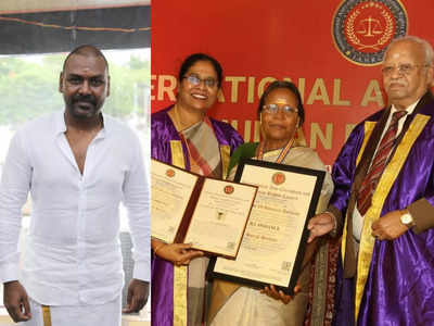 Raghava Lawrence gets a honorary doctorate for social service