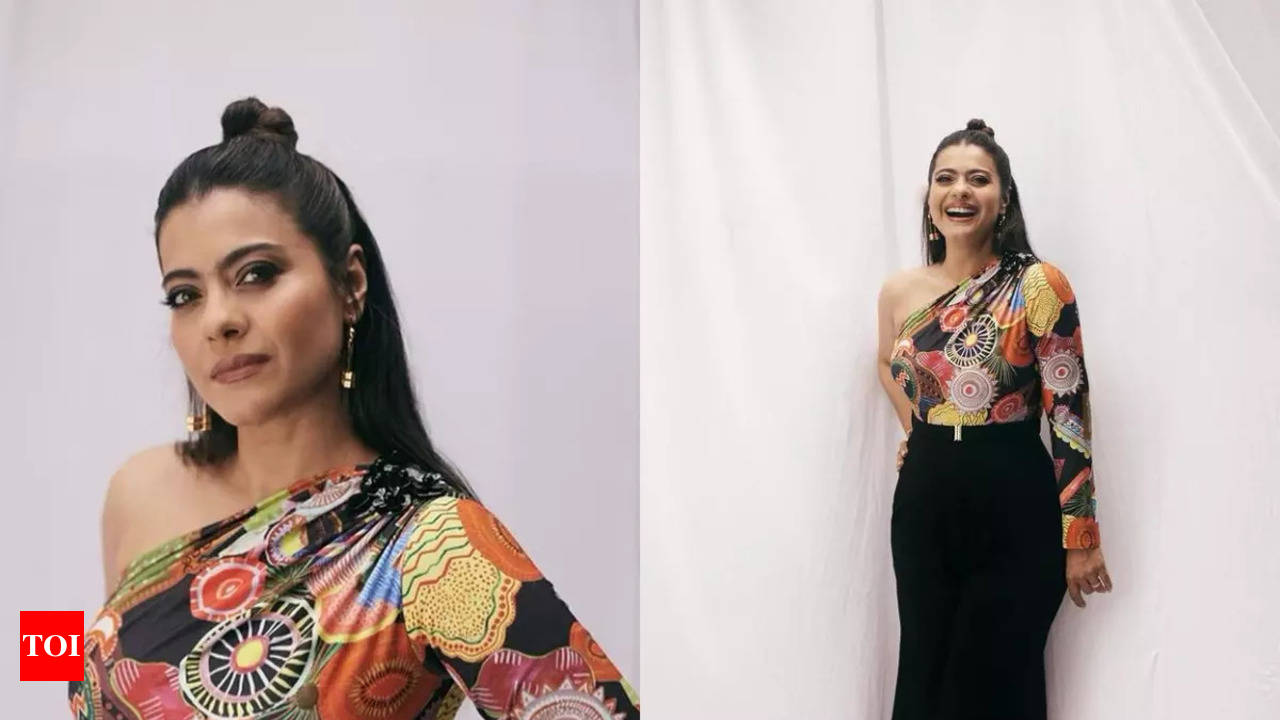 Kajol steps up her style game in an ethnic jumpsuit