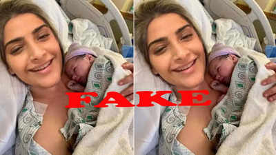 Fake alert! Truth behind Sonam Kapoor's viral picture holding a newborn baby