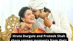 Hruta Durgule and Prateek Shah share unseen moments from their wedding