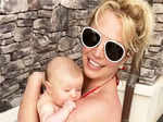 After devastating miscarriage, Britney bonds with a little baby girl.