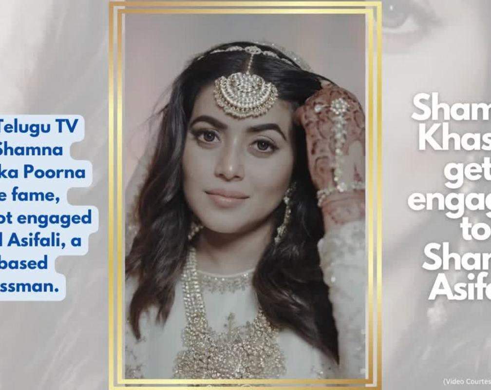 
Actress-TV personality Shamna Khasim aka Poorna gets engaged to Shanid Asifali
