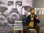 Kamal Haasan attends the press conference of his film 'Vikram'