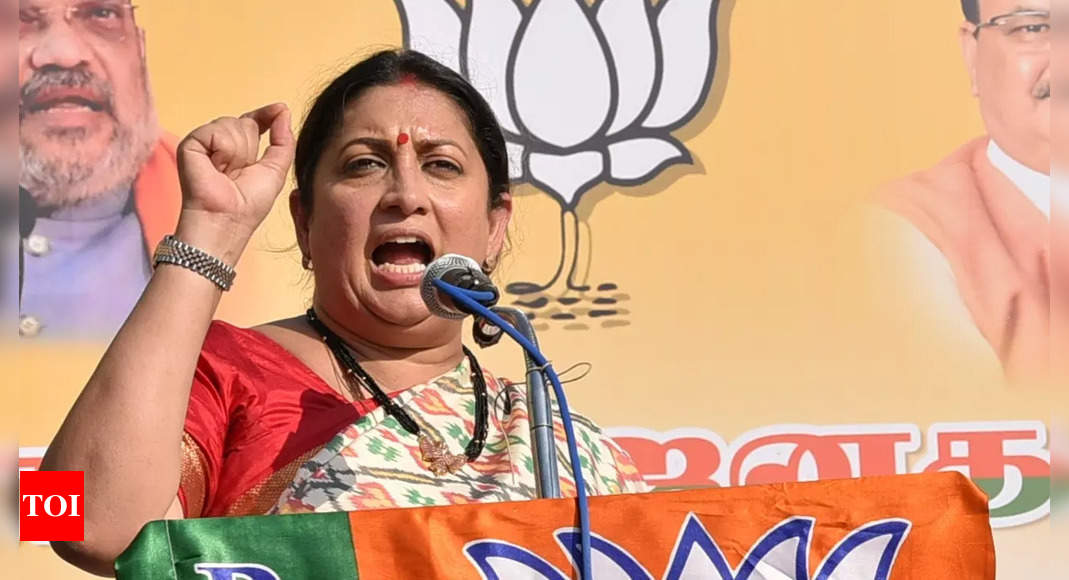 TMC insulted Hindu Gods earlier too: Irani | India News – Times of India