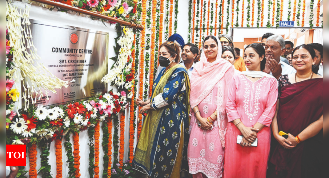 2 Community Centres Inaugurated | Chandigarh News - Times of India