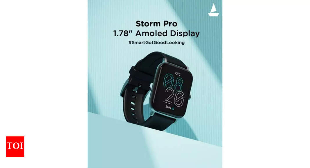 Boat launches Storm Pro smartwatch with 700+ fitness modes at Rs 2,999