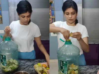 Aditi Balan shares a method to prepare bio enzymes for cleaning