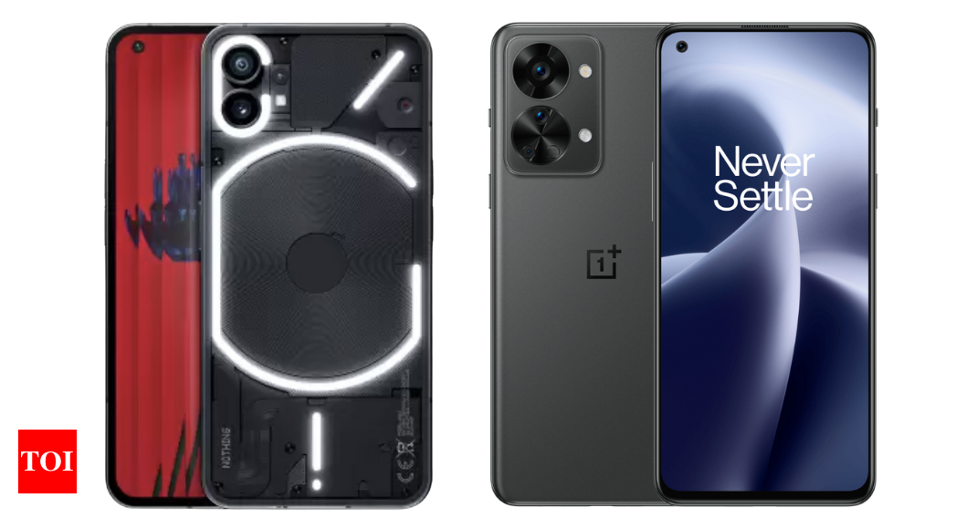 Nothing Phone (1) vs OnePlus Nord 2T: How do the two arch-rivals compare on design, specs, price and more – Times of India