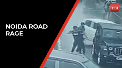 Noida road rage: Video shows car occupants smashing windows of SUV after collision