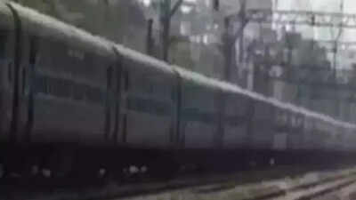 UP: Woman falls from moving train, saved by RPF staff & passenger ...