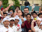 Team Shabaash Mithu promotes their film at Taapsee Pannu’s alma mater