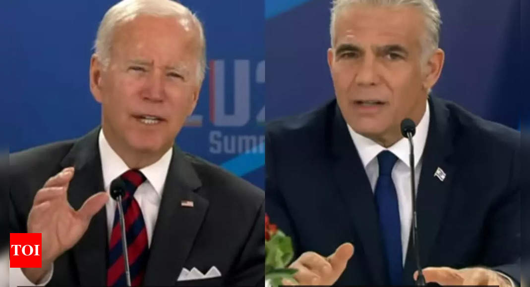 Biden, Lapid discuss Iran, integrating Israel in Middle East – Times of India
