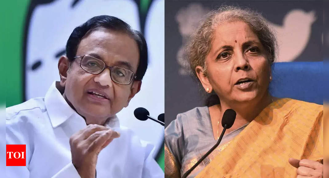 Chidambaram says Nirmala Sitharaman should appoint chief economic astrologer, BJP calls it ‘obnoxious’ comment | India News – Times of India