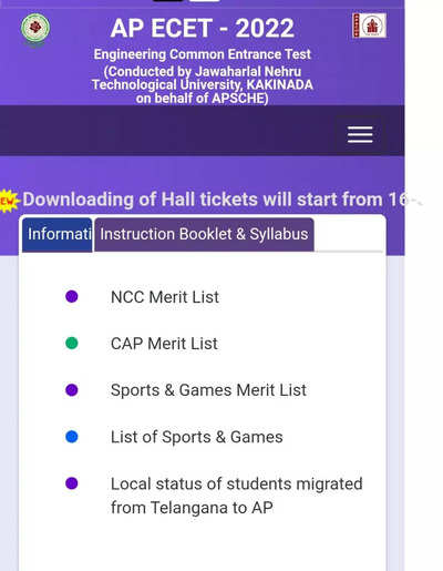 AP ECET 2022 Hall Ticket released at apsche.ap.gov.in, check direct link here