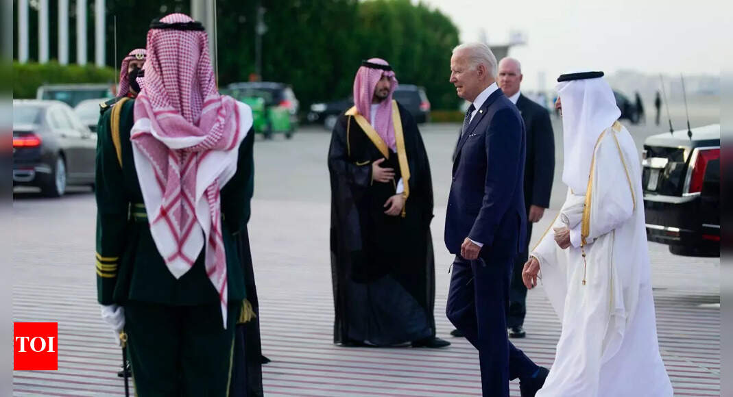 Biden: Biden fist bumps Saudi crown prince on trip that seeks to reset ...
