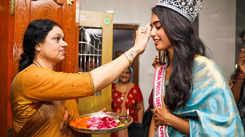 A grand homecoming for Sini Shetty (Femina Miss India World 2022)