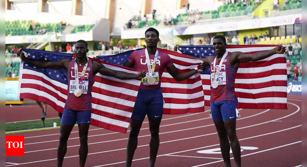 Fred Kerley wins men’s world 100m gold in US clean sweep | More sports News – Times of India