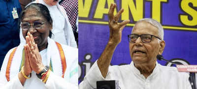 MPs, MLAs to vote Monday to elect 15th President; NDA's Murmu has edge over Oppn's Sinha