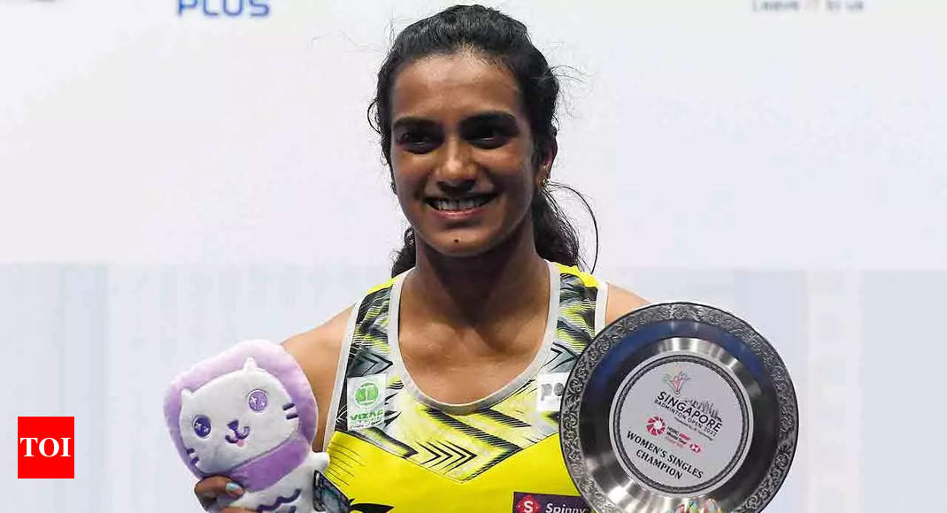 1070px x 580px - PV Sindhu clinches Singapore Open title | Badminton News - Times of India