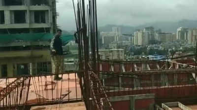 Mumbai: Activists rescue dogs stuck on 12th floor of under-construction building in Mira Road