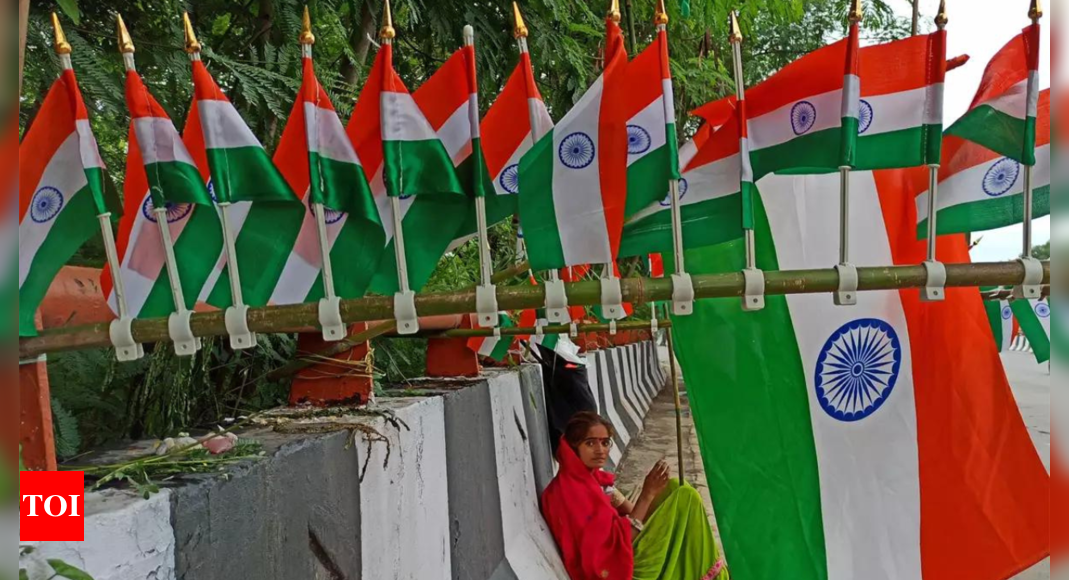 ‘Har ghar Tiranga’: Centre aims for tricolour atop 20cr houses this Independence Day | India News – Times of India